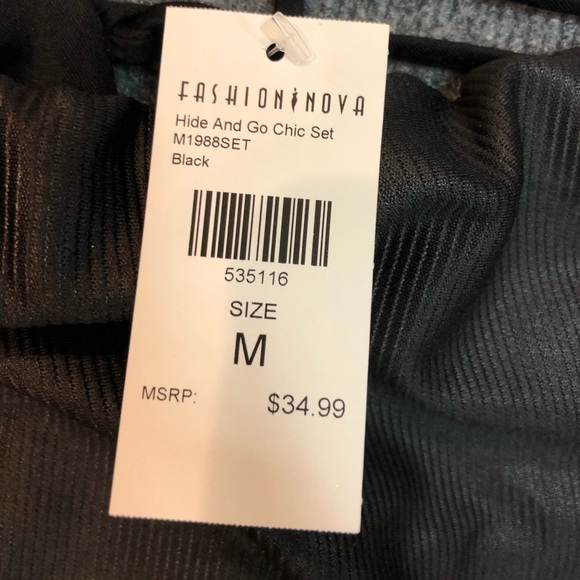 Fashion Nova 2-piece off-shoulder set NWT - Picture 8 of 8